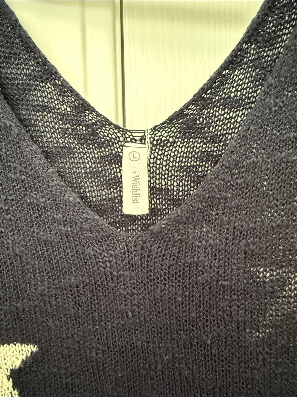 Navy blue  Star Knit Tank Top - Picture 2 of 2